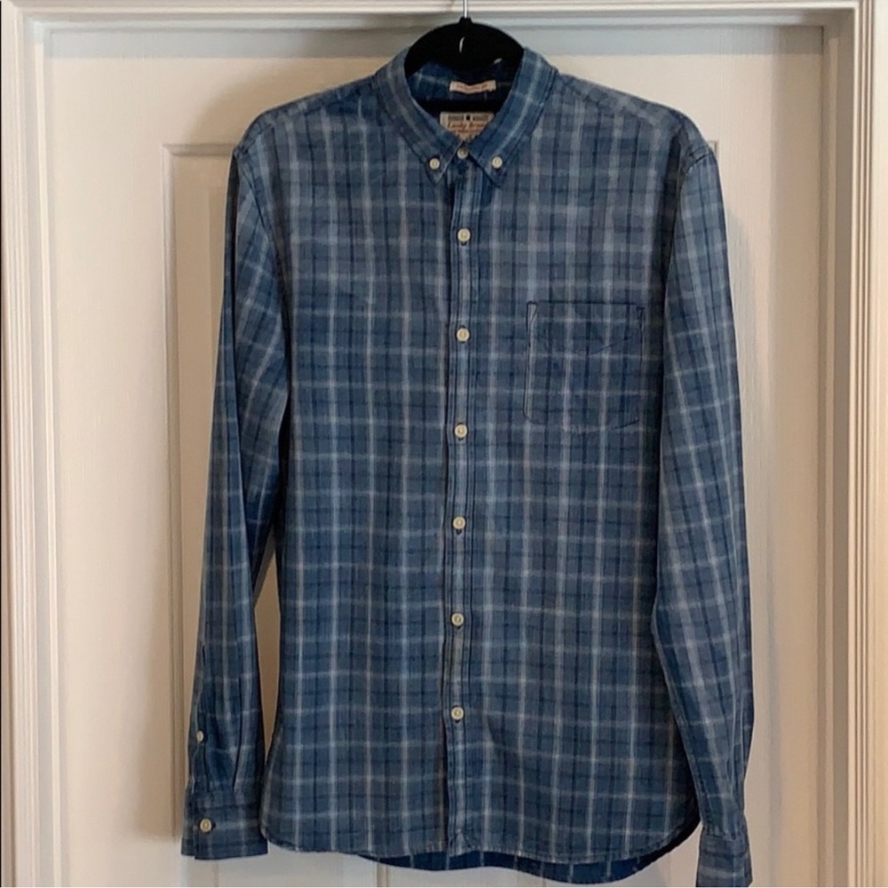 Lucky Brand Blue Plaid California Fit M